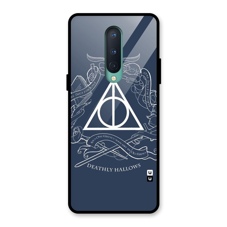 Triangle Blue Glass Back Case for OnePlus 8