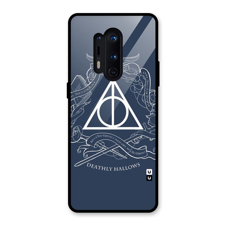 Triangle Blue Glass Back Case for OnePlus 8 Pro