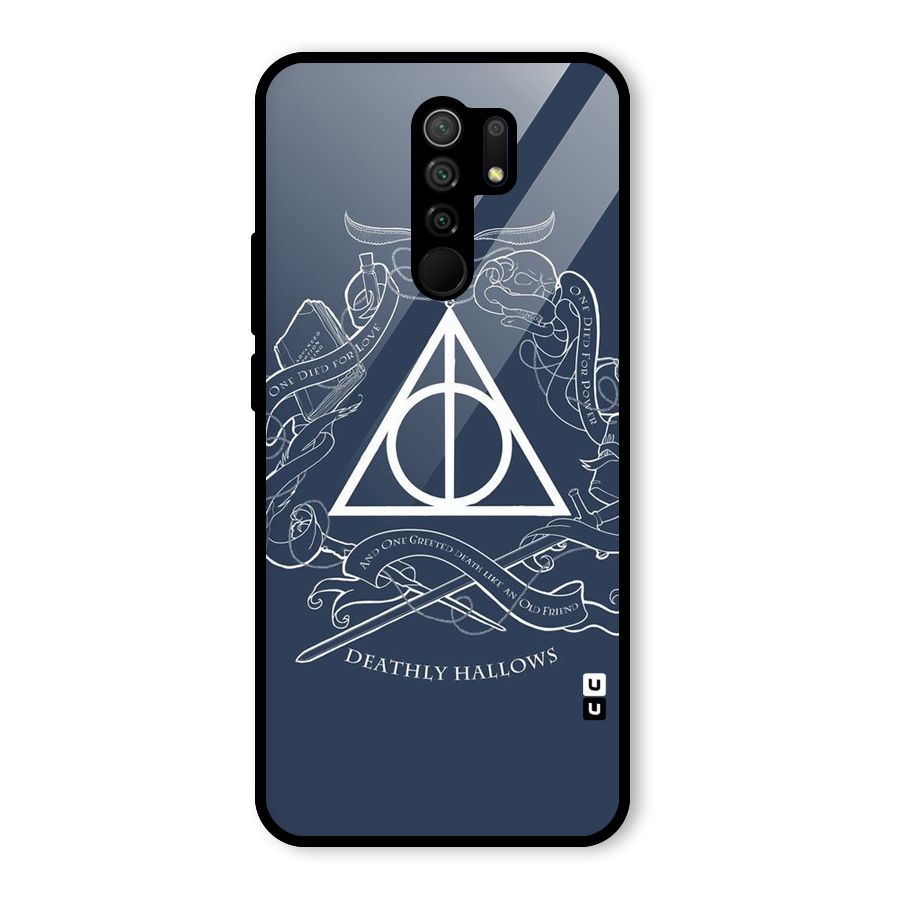 Triangle Blue Glass Back Case for Poco M2