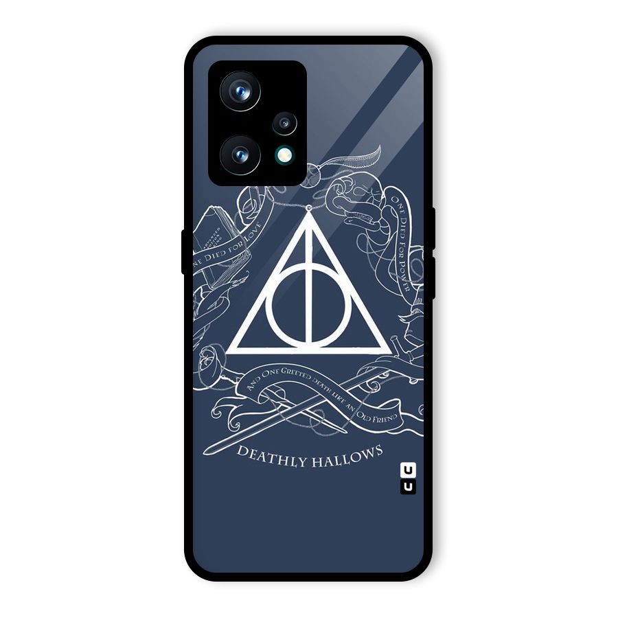Triangle Blue Glass Back Case for Realme 9