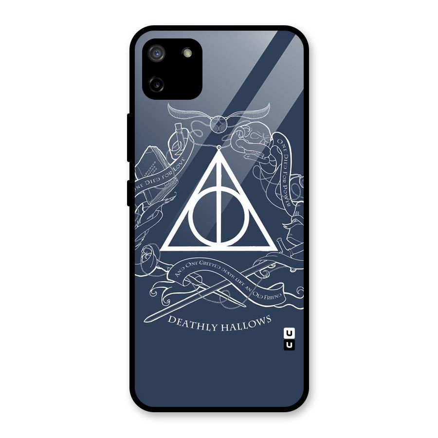 Triangle Blue Glass Back Case for Realme C11