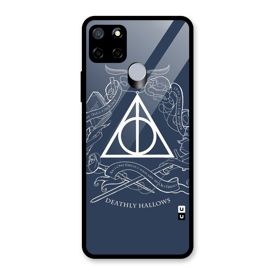 Triangle Blue Glass Back Case for Realme C12
