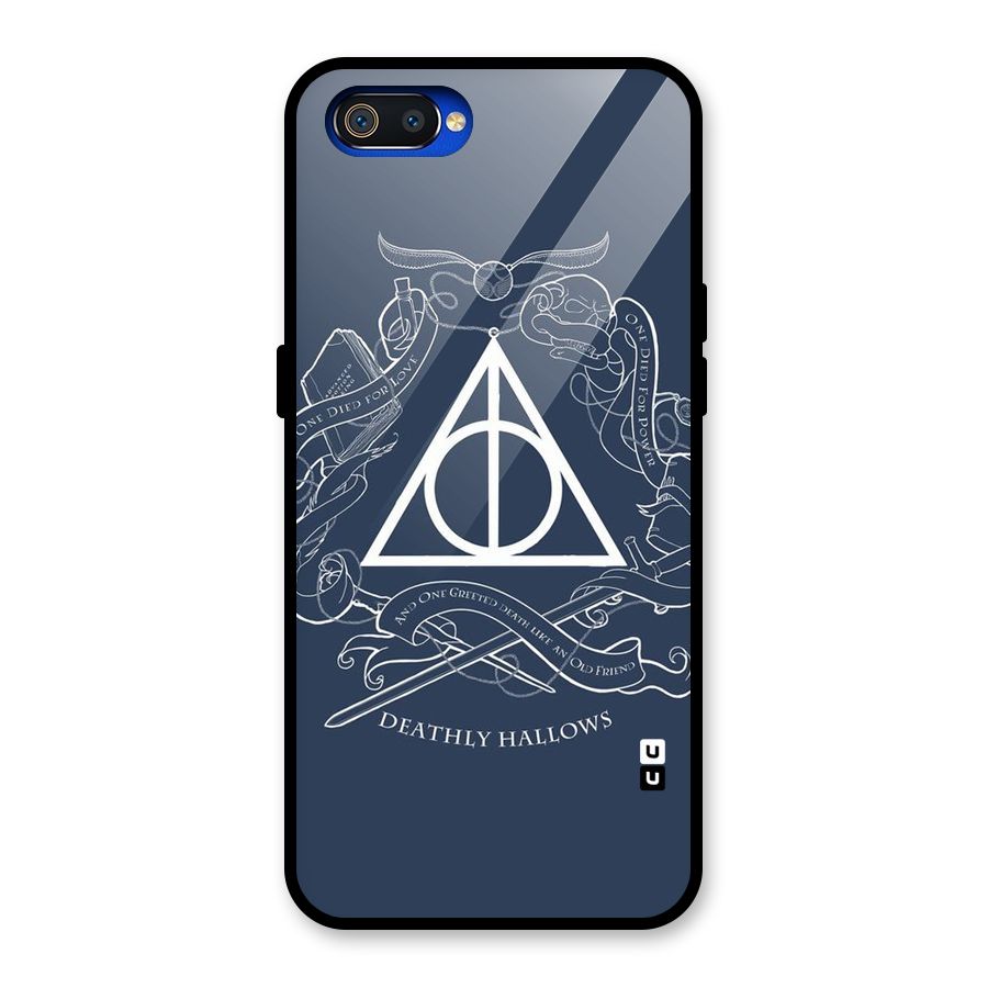 Triangle Blue Glass Back Case for Realme C2