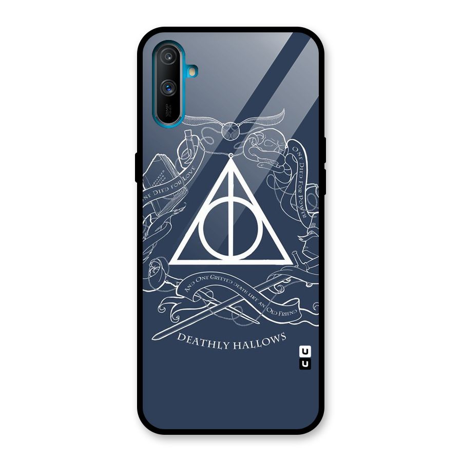 Triangle Blue Glass Back Case for Realme C3