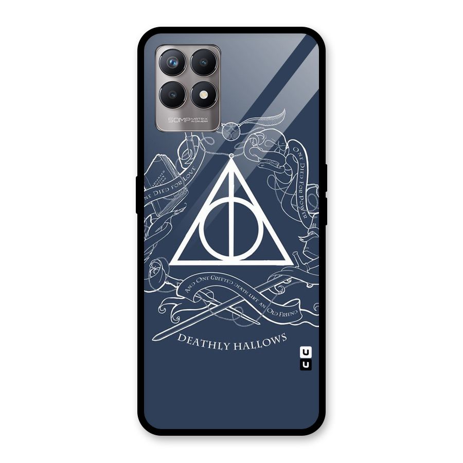 Triangle Blue Glass Back Case for Realme Narzo 50