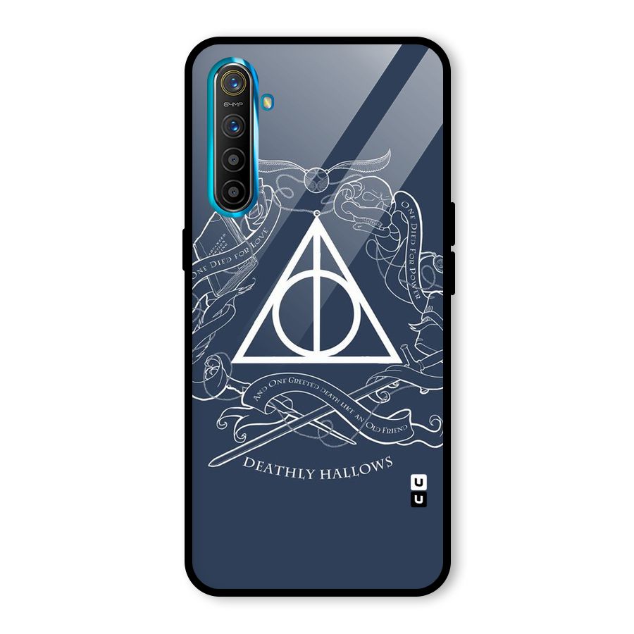 Triangle Blue Glass Back Case for Realme X2