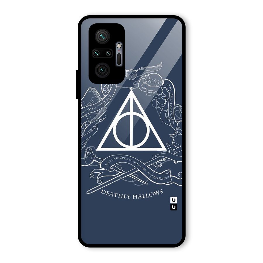 Triangle Blue Glass Back Case for Redmi Note 10 Pro Max