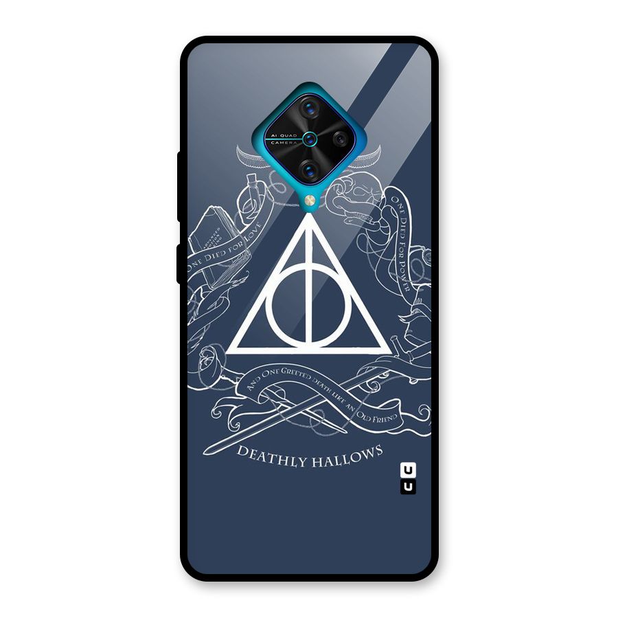 Triangle Blue Glass Back Case for Vivo S1 Pro