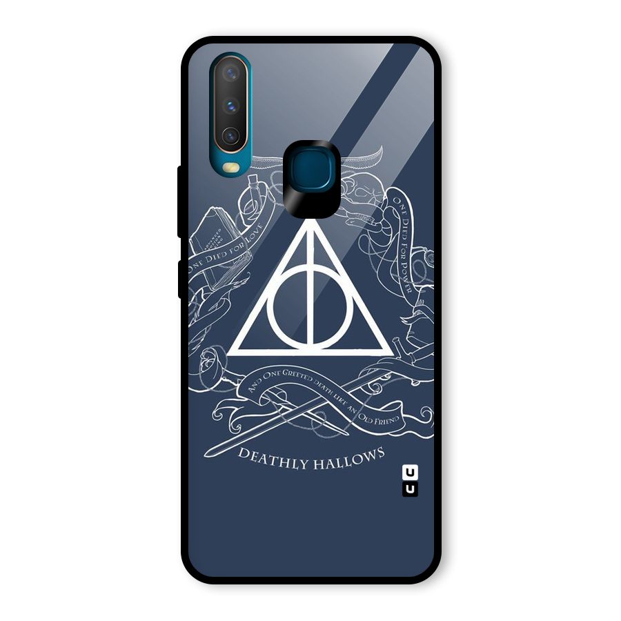 Triangle Blue Glass Back Case for Vivo U10