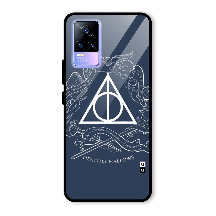 Triangle Blue Glass Back Case for Vivo Y73