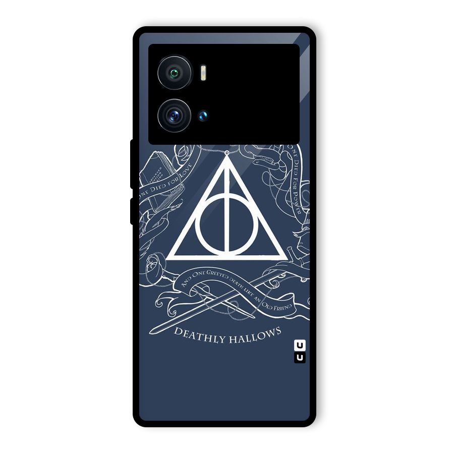 Triangle Blue Glass Back Case for Vivo iQOO 9 Pro