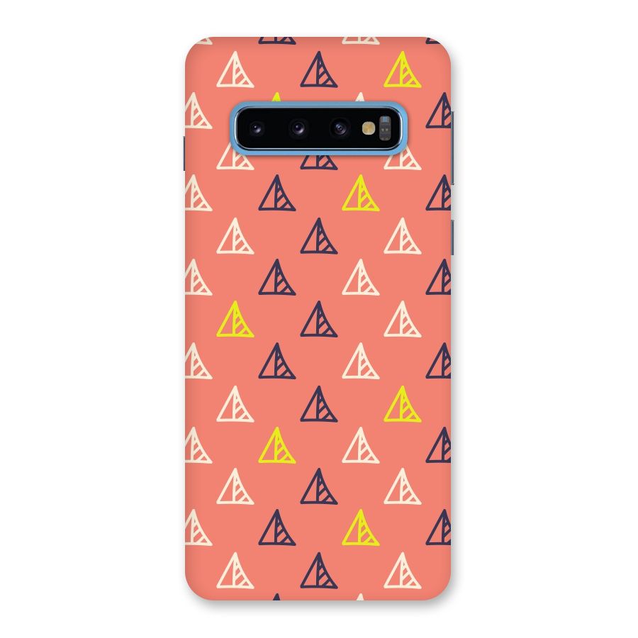 Triangular Boho Pattern Back Case for Galaxy S10