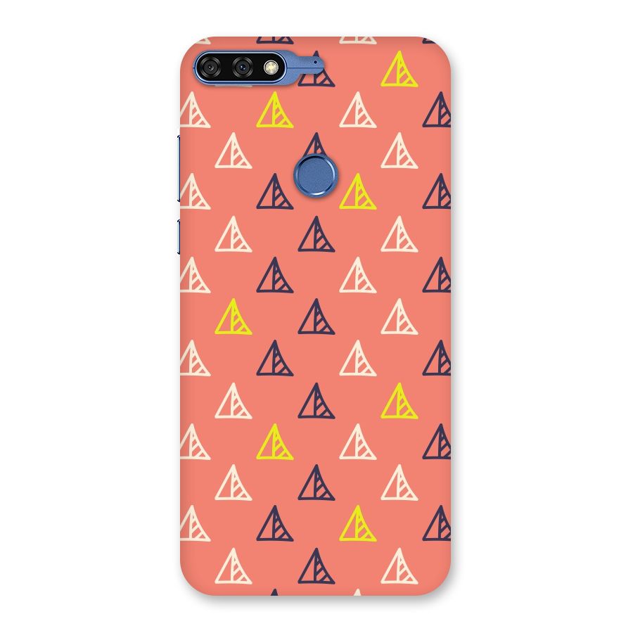 Triangular Boho Pattern Back Case for Honor 7C