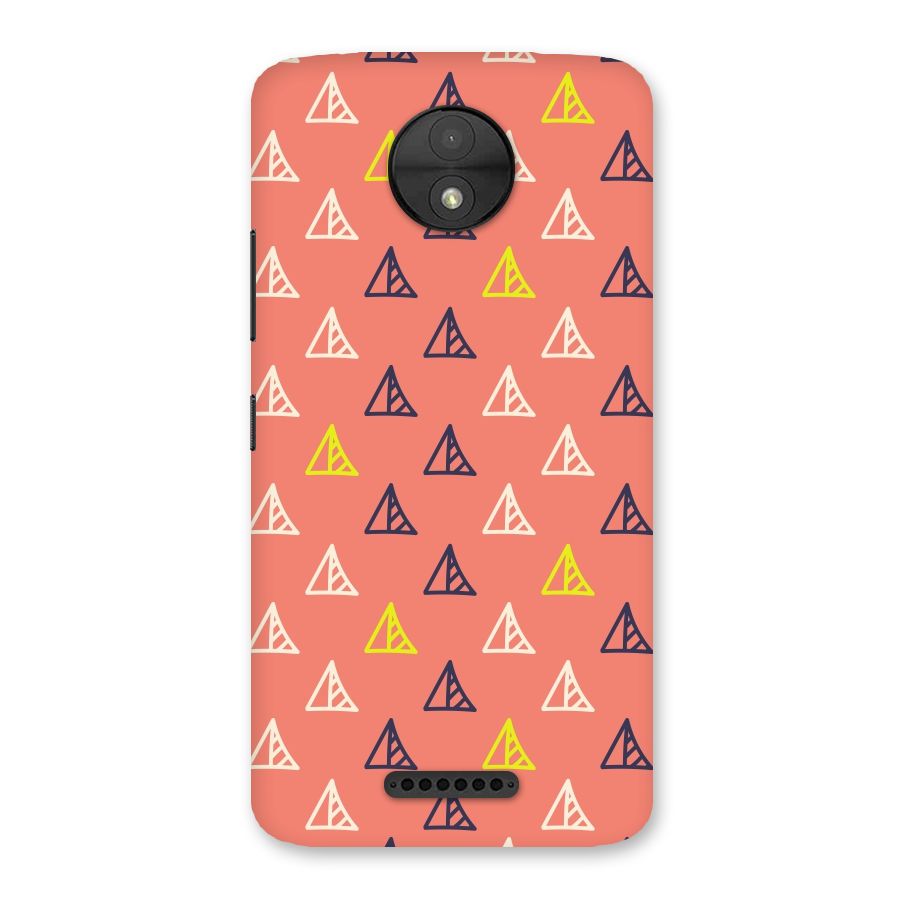 Triangular Boho Pattern Back Case for Moto C