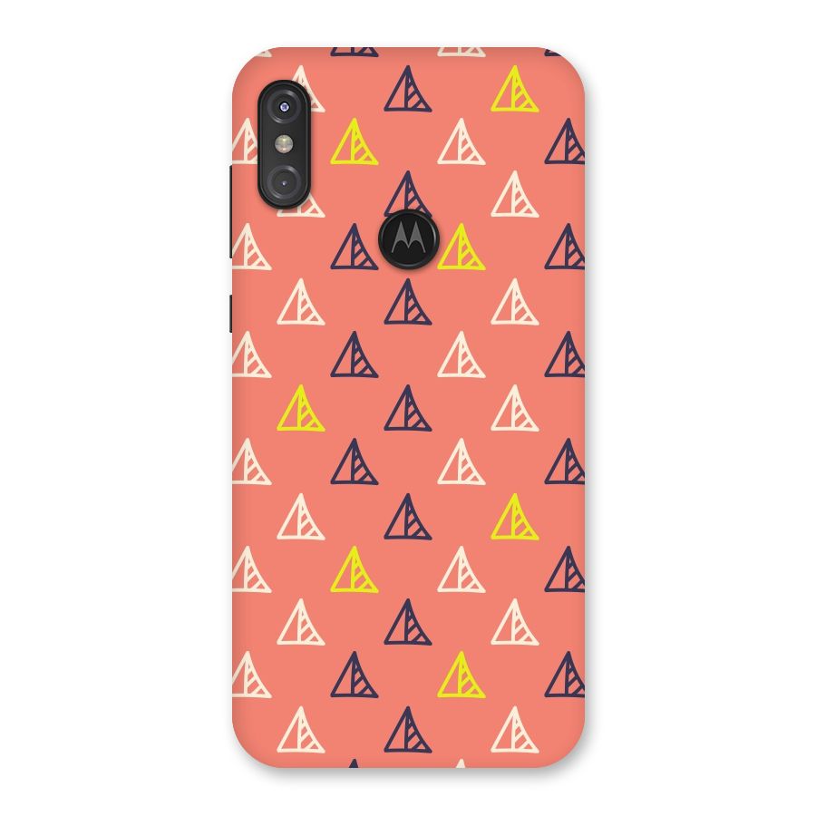 Triangular Boho Pattern Back Case for Motorola One Power
