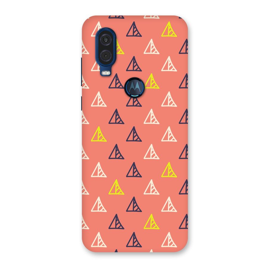 Triangular Boho Pattern Back Case for Motorola One Vision