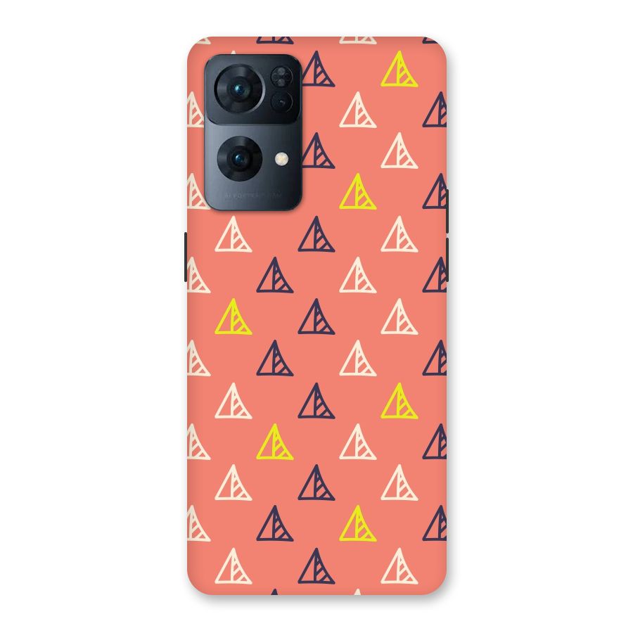 Triangular Boho Pattern Back Case for Oppo Reno7 Pro 5G
