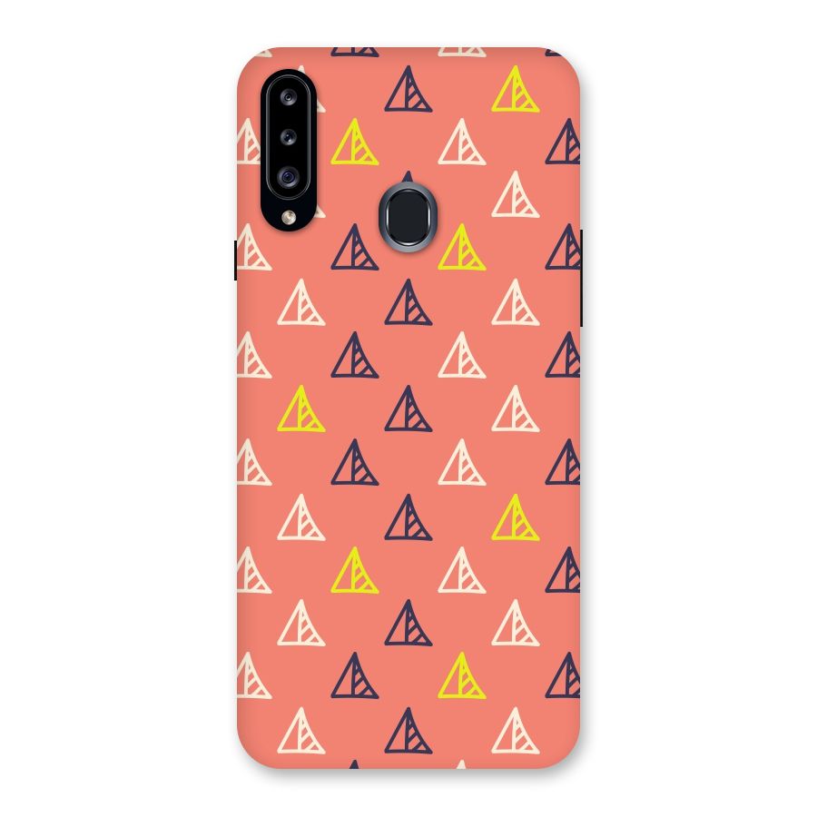 Triangular Boho Pattern Back Case for Samsung Galaxy A20s