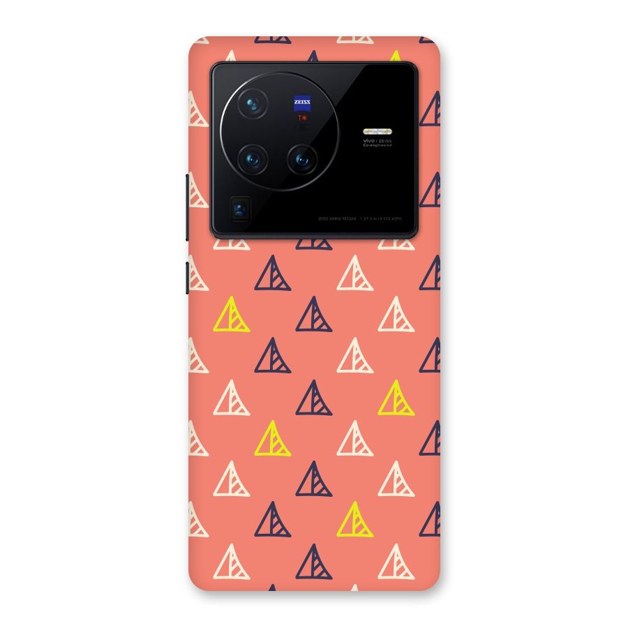 Triangular Boho Pattern Back Case for Vivo X80 Pro