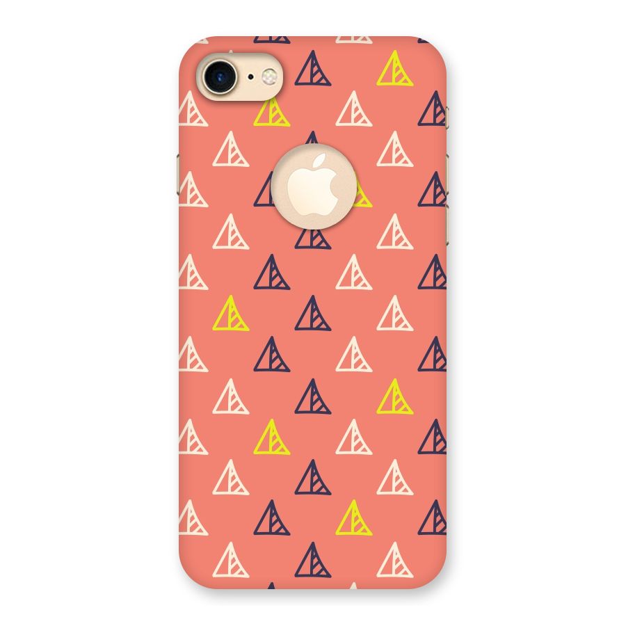 Triangular Boho Pattern Back Case for iPhone 7 Logo Cut