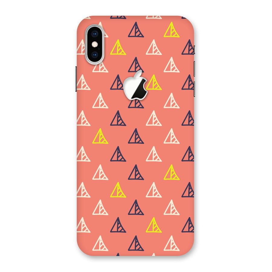 Triangular Boho Pattern Back Case for iPhone XS Max Apple Cut