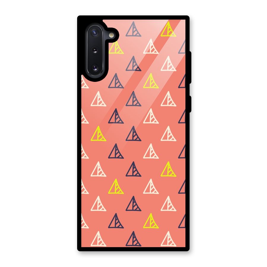 Triangular Boho Pattern Glass Back Case for Galaxy Note 10