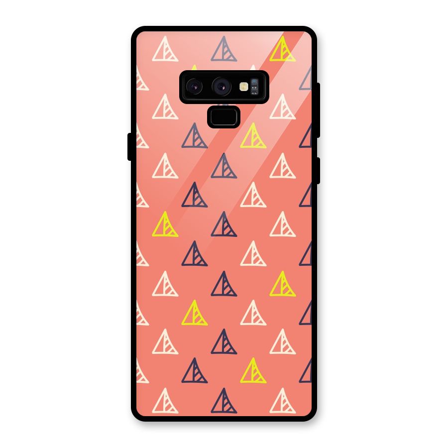 Triangular Boho Pattern Glass Back Case for Galaxy Note 9