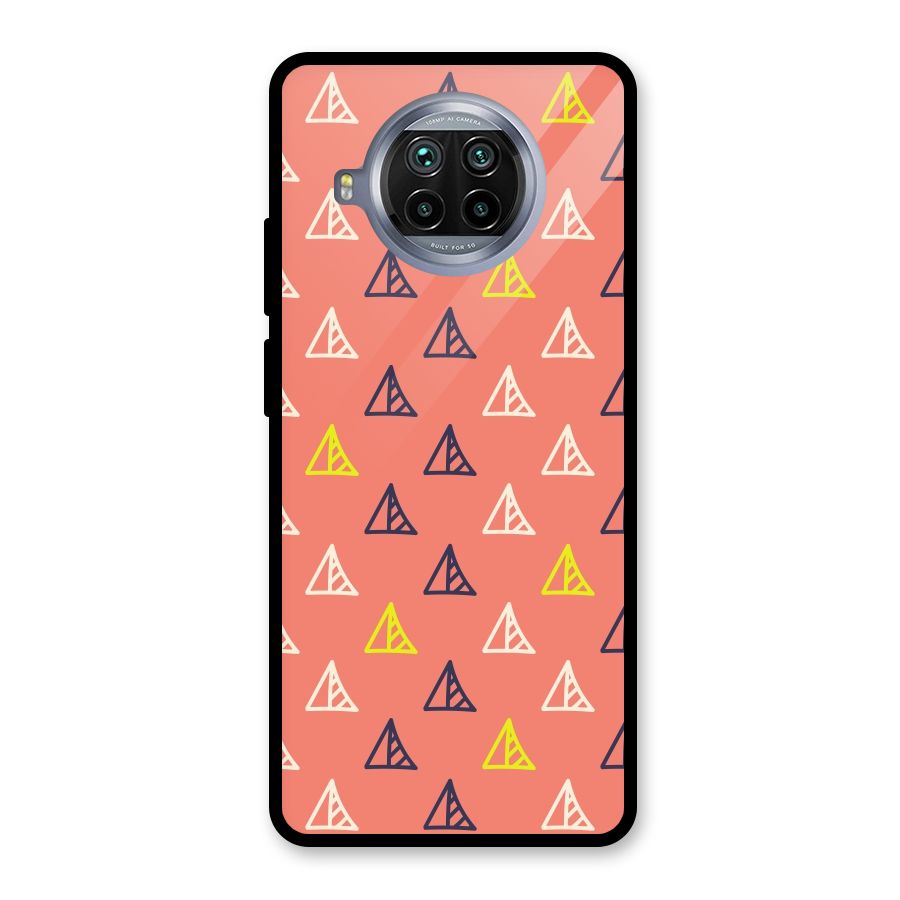 Triangular Boho Pattern Glass Back Case for Mi 10i