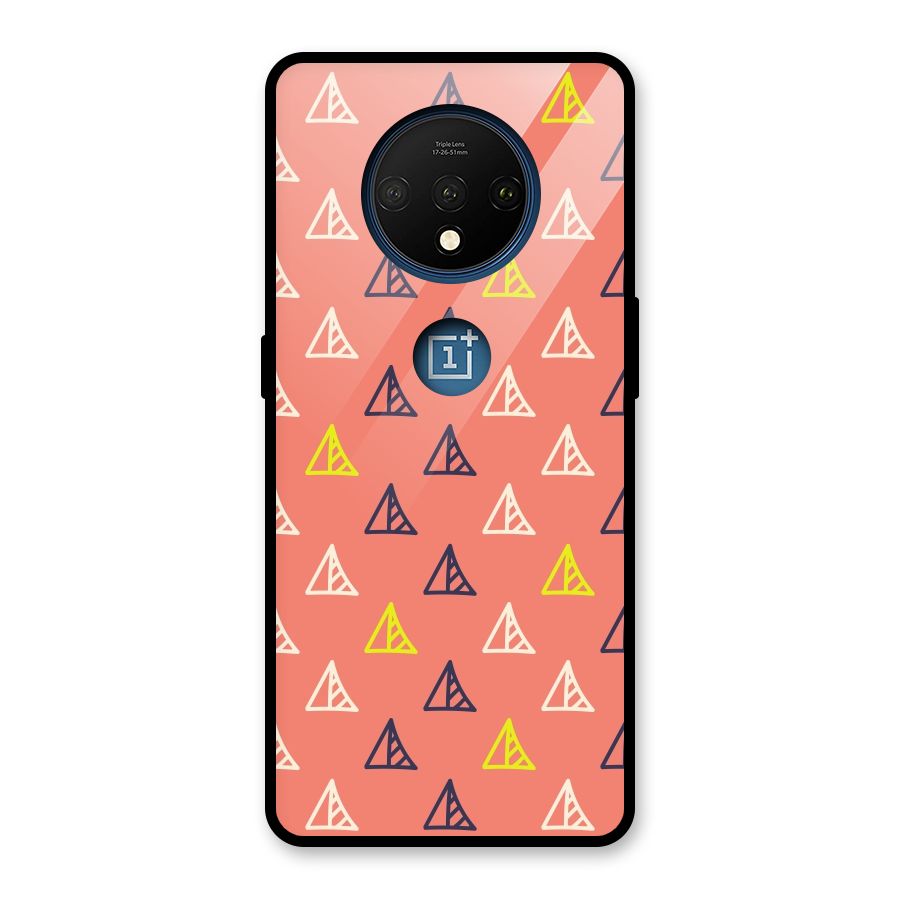 Triangular Boho Pattern Glass Back Case for OnePlus 7T