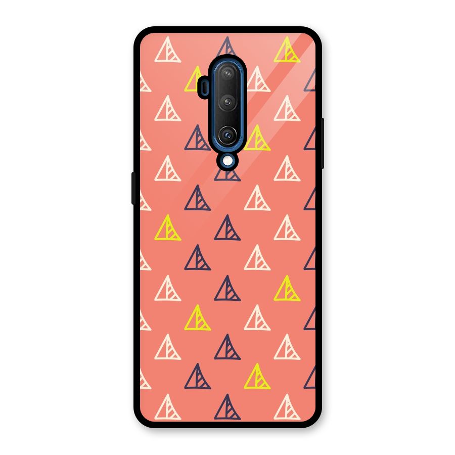 Triangular Boho Pattern Glass Back Case for OnePlus 7T Pro