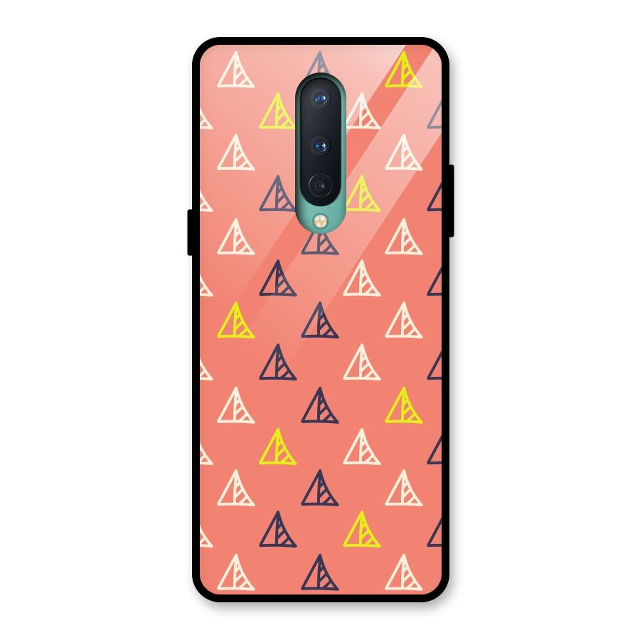 Triangular Boho Pattern Glass Back Case for OnePlus 8