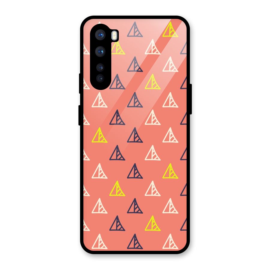 Triangular Boho Pattern Glass Back Case for OnePlus Nord