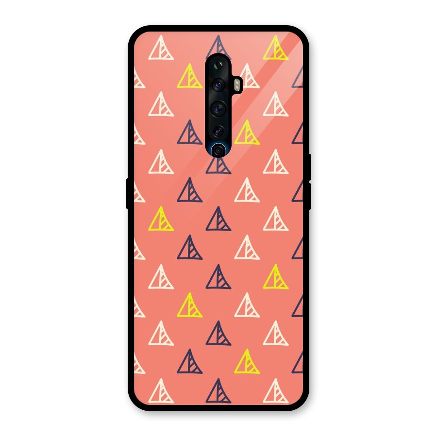 Triangular Boho Pattern Glass Back Case for Oppo Reno2 F