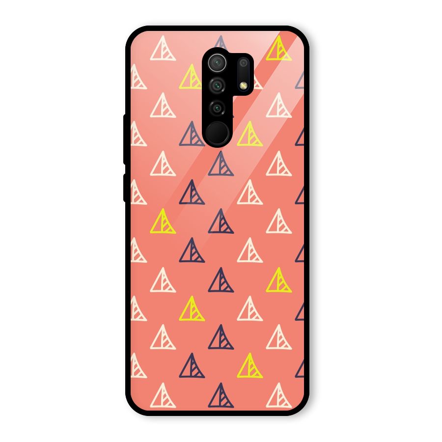 Triangular Boho Pattern Glass Back Case for Poco M2