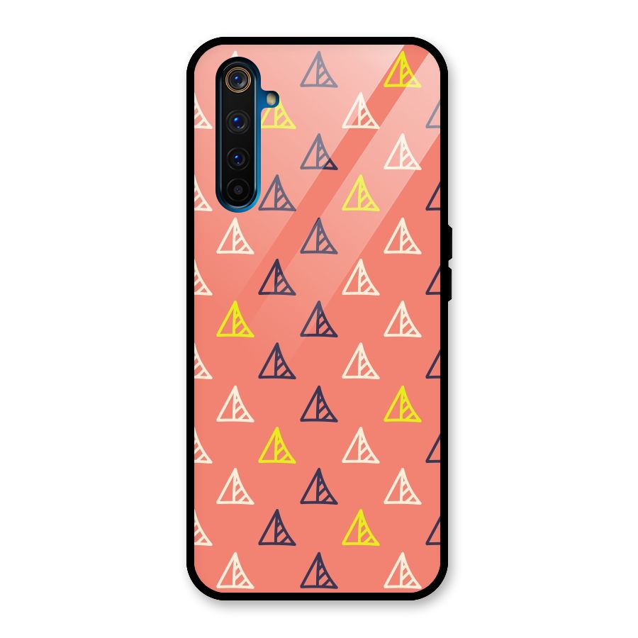 Triangular Boho Pattern Glass Back Case for Realme 6 Pro