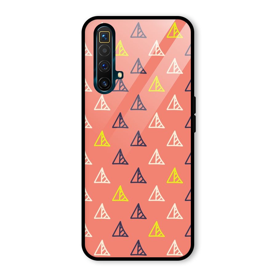 Triangular Boho Pattern Glass Back Case for Realme X3