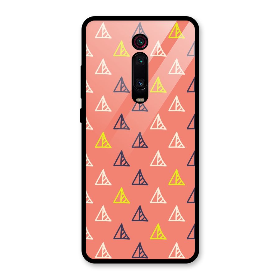 Triangular Boho Pattern Glass Back Case for Redmi K20 Pro