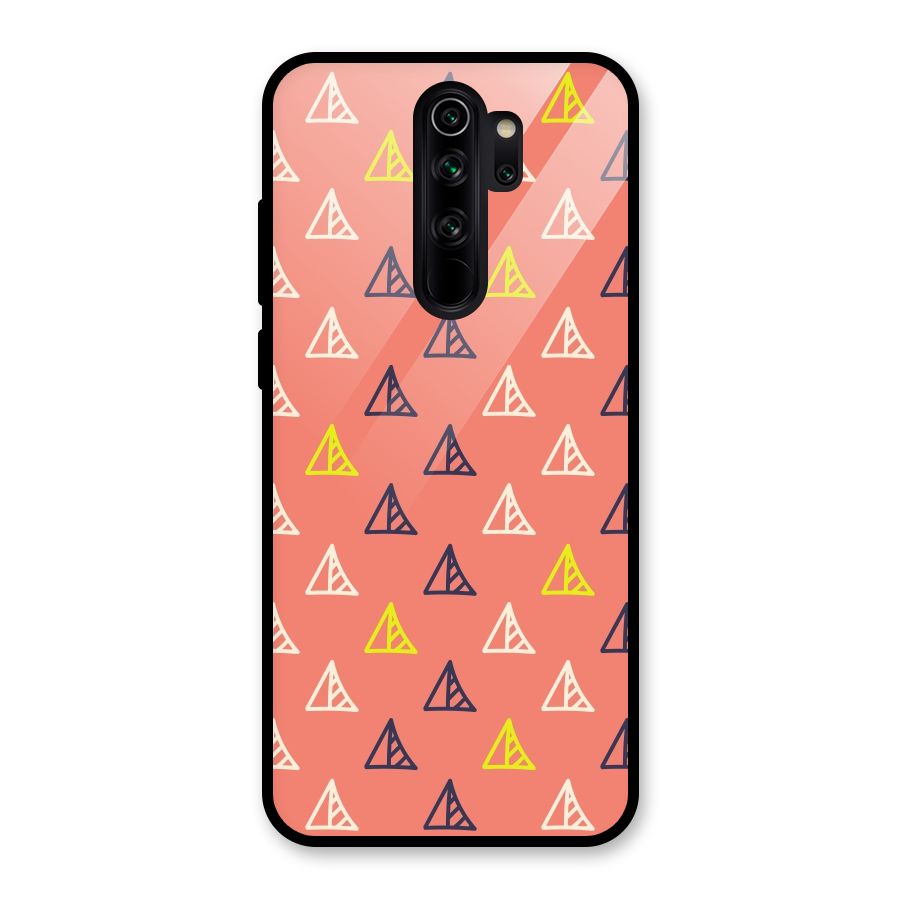 Triangular Boho Pattern Glass Back Case for Redmi Note 8 Pro