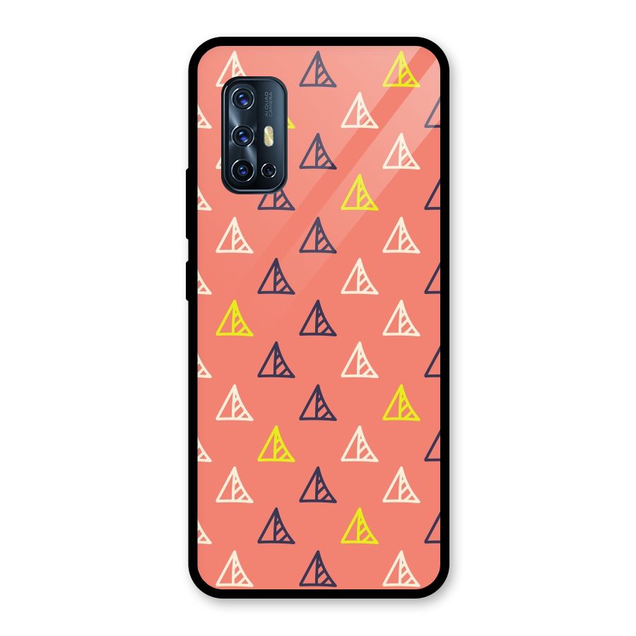 Triangular Boho Pattern Glass Back Case for Vivo V17