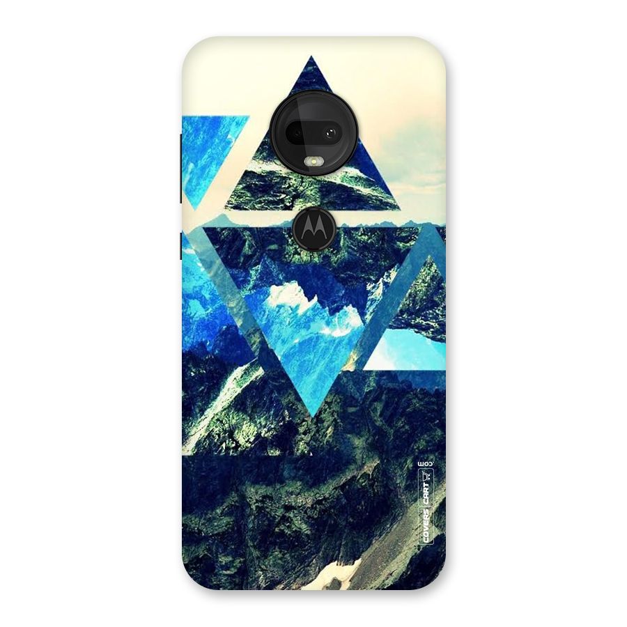 Triangular View Back Case for Moto G7