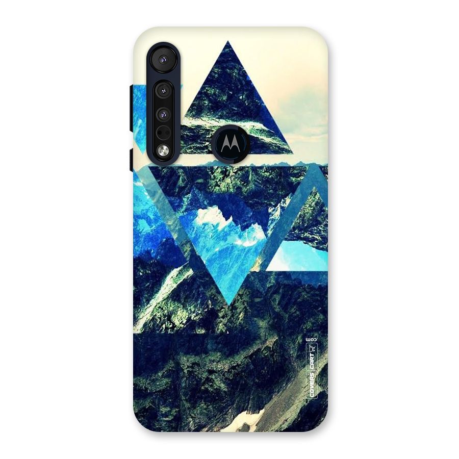 Triangular View Back Case for Motorola One Macro