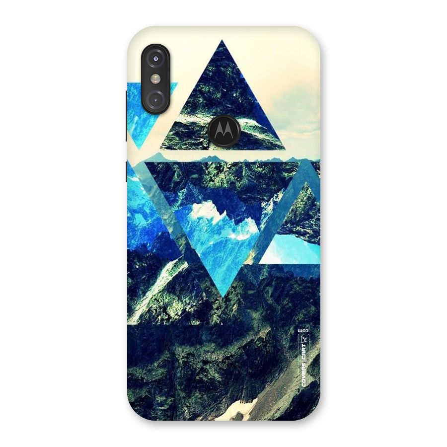 Triangular View Back Case for Motorola One Power