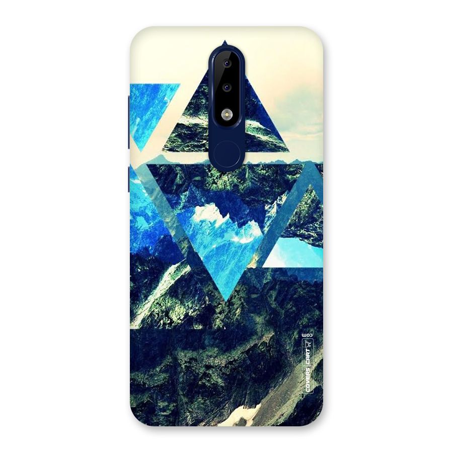 Triangular View Back Case for Nokia 5.1 Plus