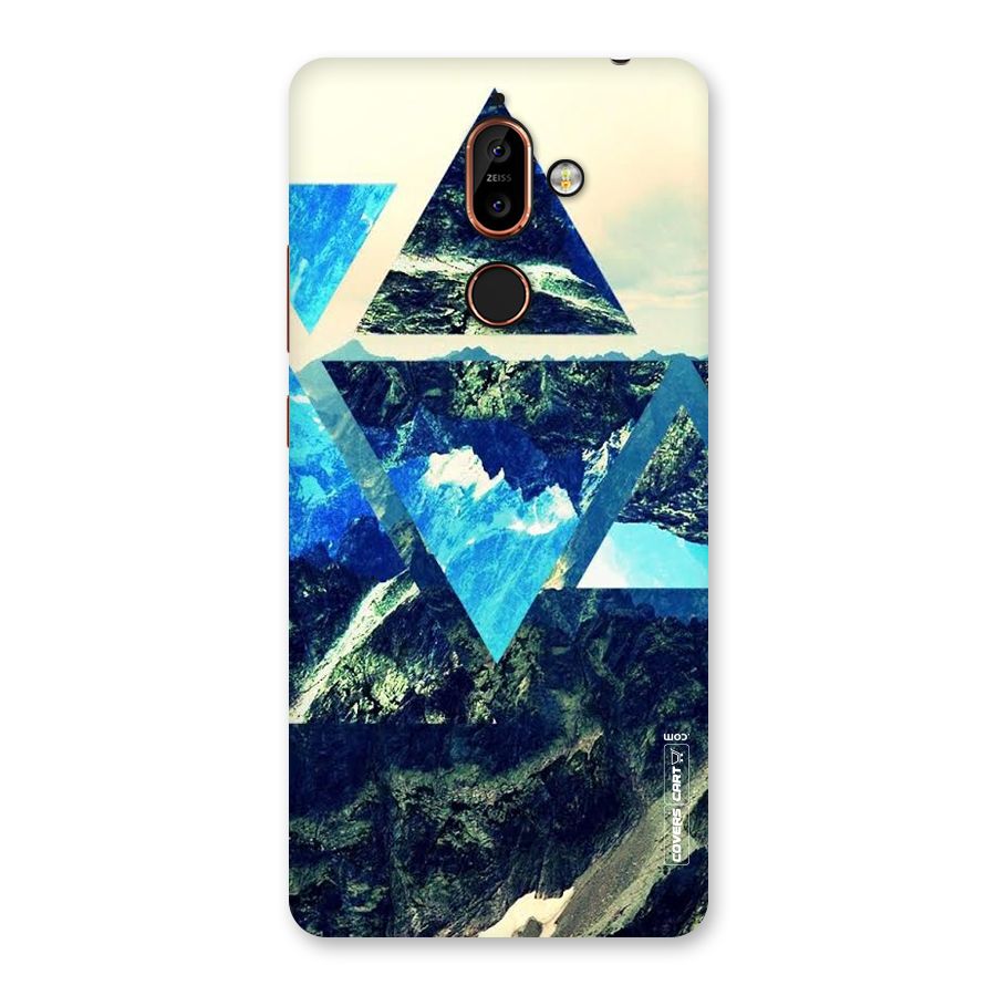 Triangular View Back Case for Nokia 7 Plus