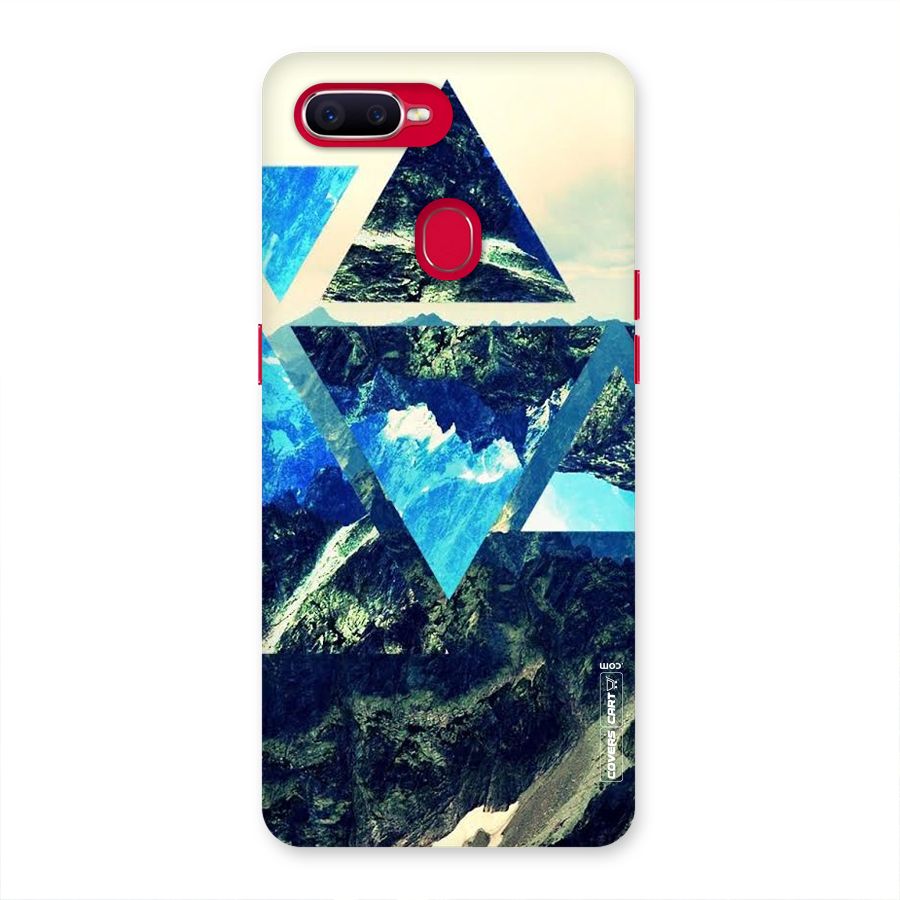 Triangular View Back Case for Oppo F9 Pro