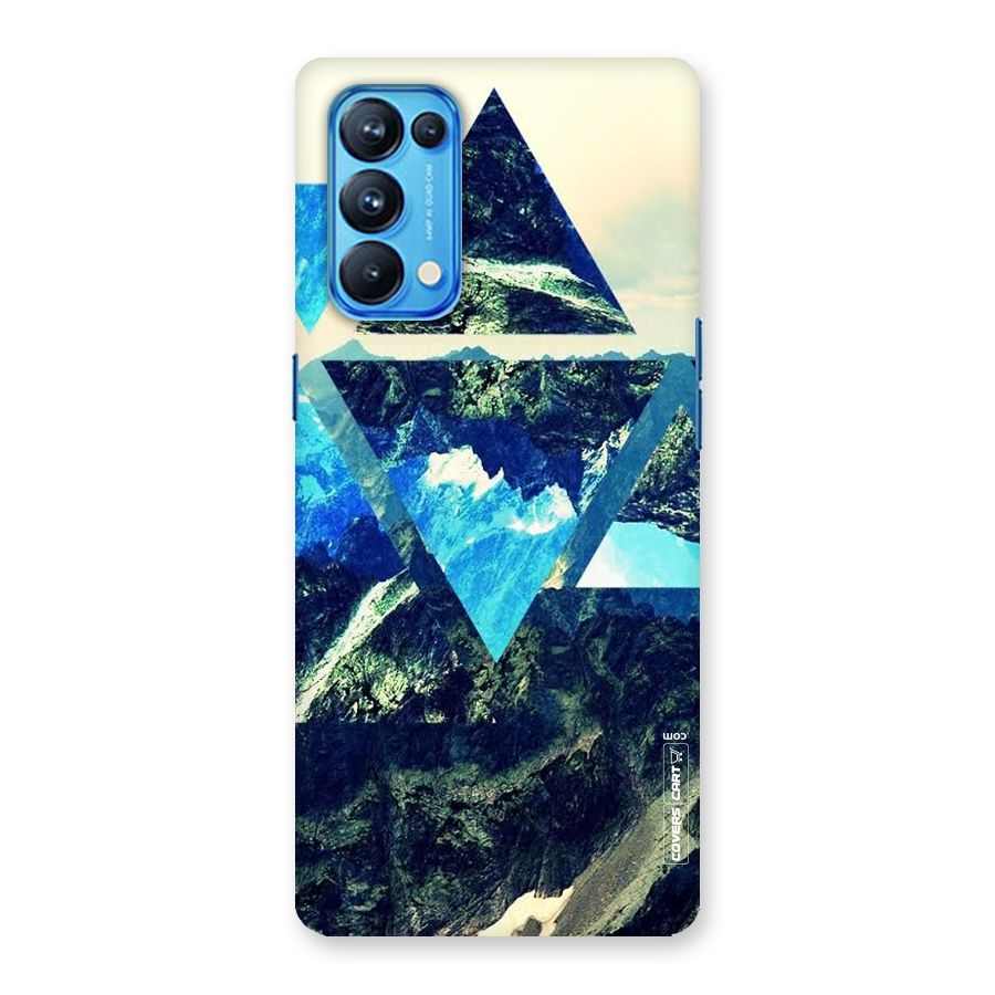 Triangular View Back Case for Oppo Reno5 Pro 5G
