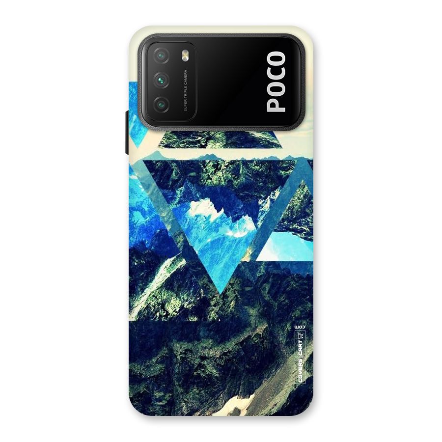 Triangular View Back Case for Poco M3