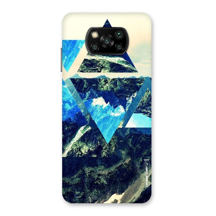 Triangular View Back Case for Poco X3