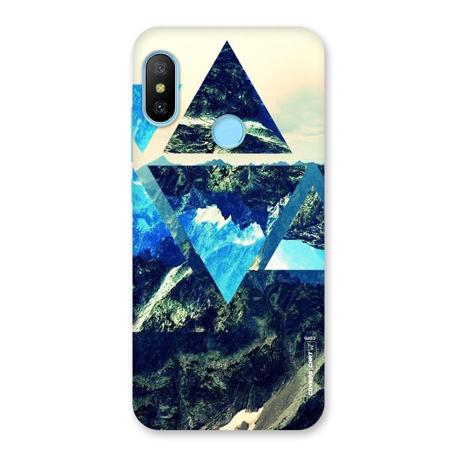 Triangular View Back Case for Redmi 6 Pro