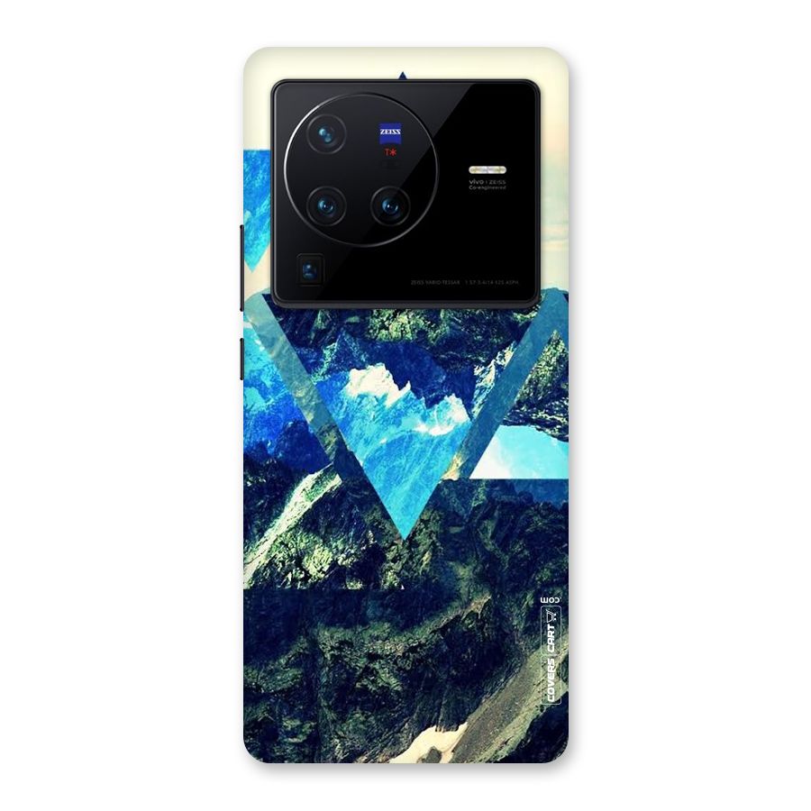 Triangular View Back Case for Vivo X80 Pro